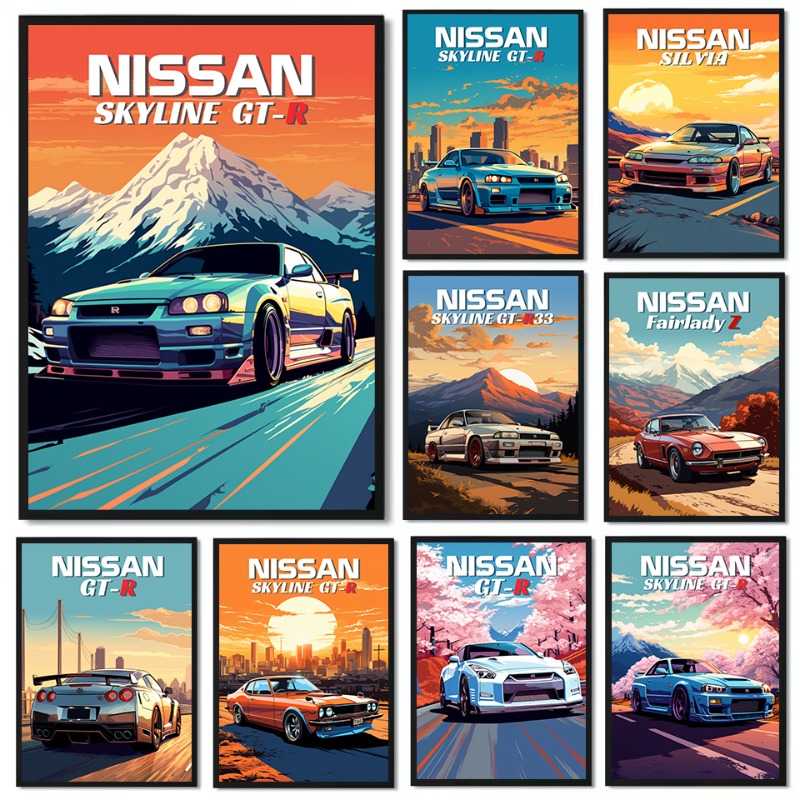 Japanese Lifestyle In Japanese - Póster Retro de coche deportivo clásico