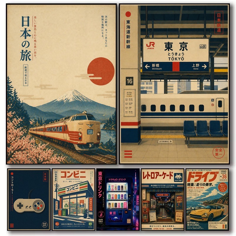 Japanese Lifestyle Store - Póster de Lona con Diseño de