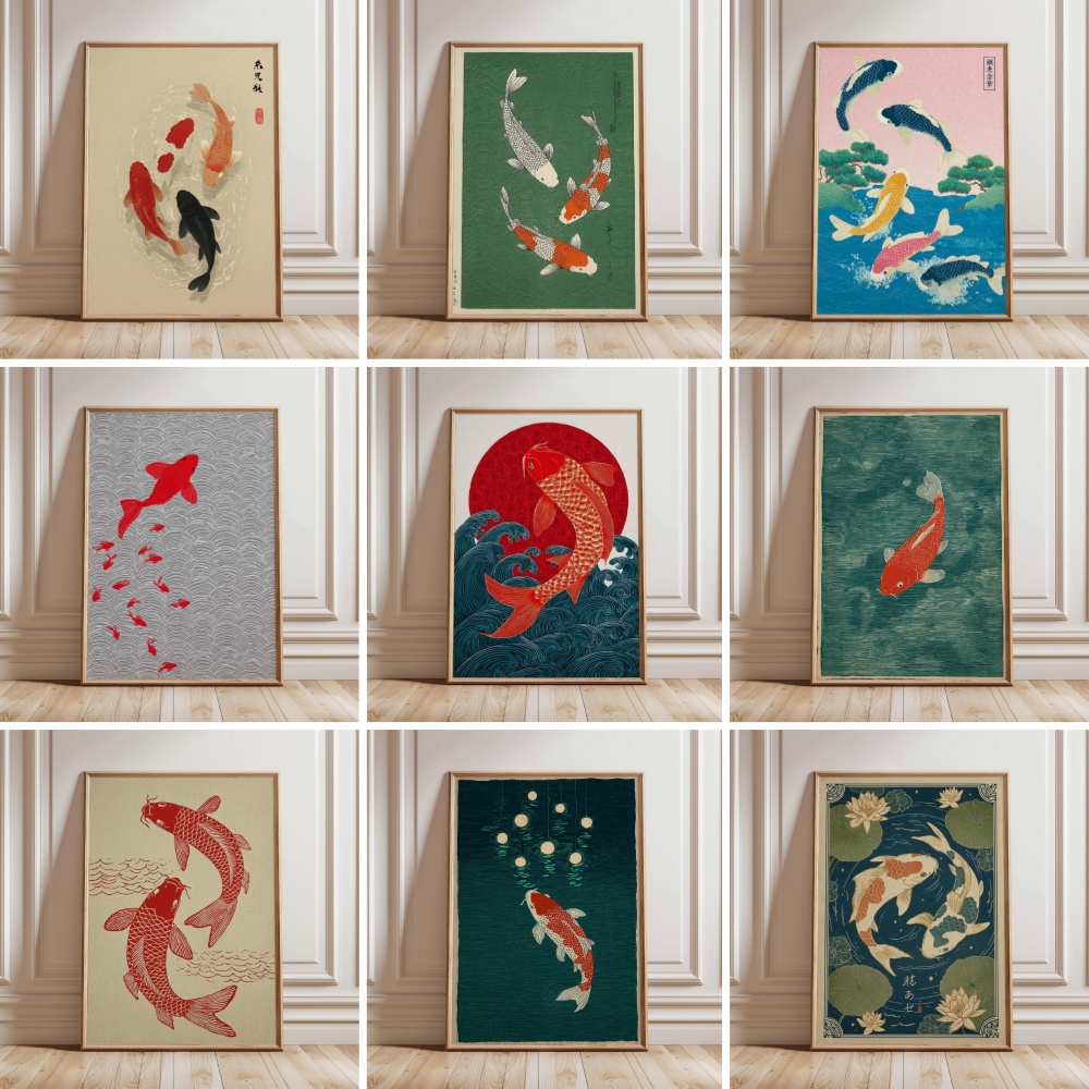 Japanese Zen Lifestyle - Póster de Peces Koi Japoneses, Pósteres