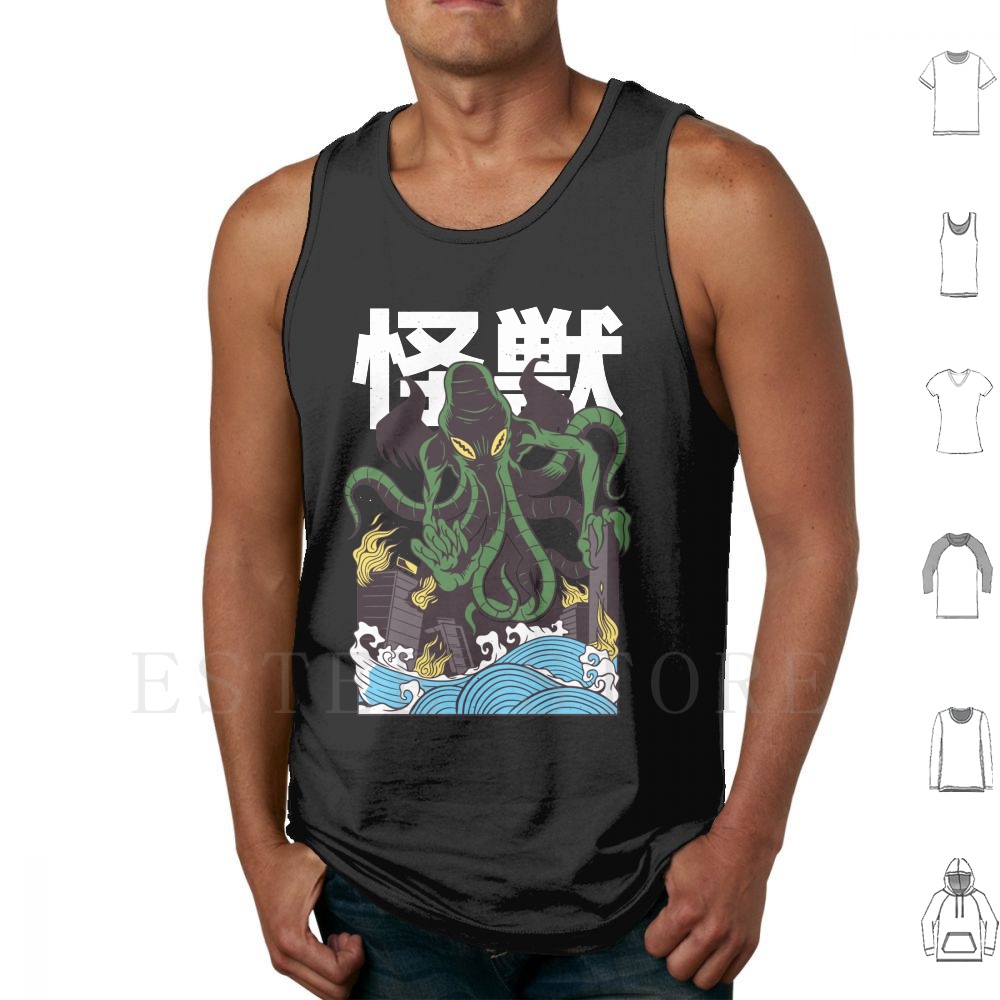 Japanese Daily Lifestyle - Camisetas sin mangas japonesas Cthulhu chaleco