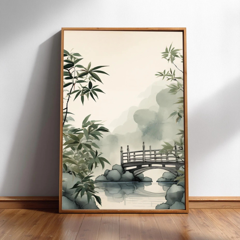 Japandi Wall Art Minimal Botan - Japanese Zen Lifestyle reseña y precio