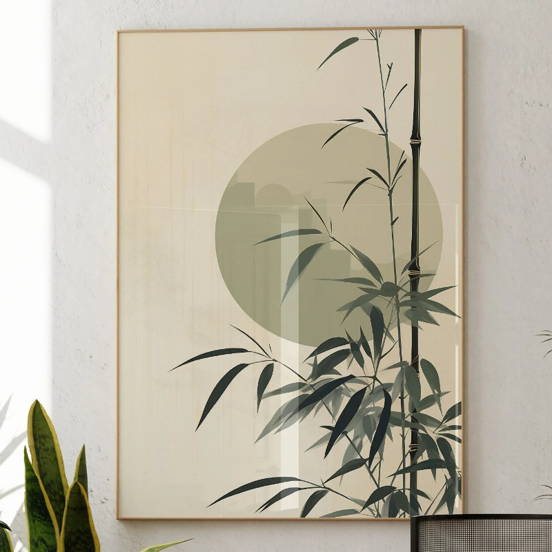Japandi Wall Art Minimal Botan - Japanese Zen Lifestyle reseña y precio