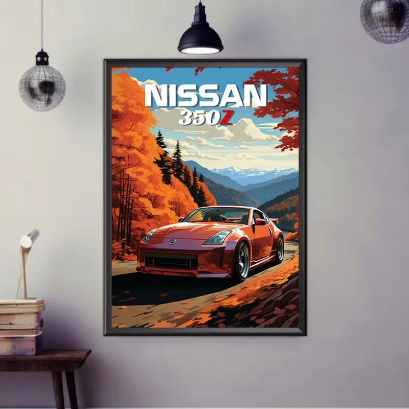Póster Retro de coche deportiv - Japanese Lifestyle In Japanese reseña y precio