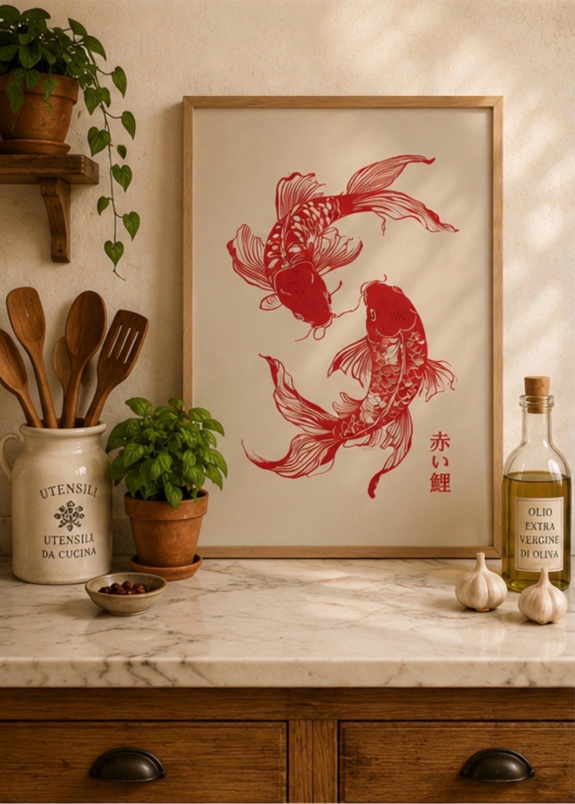Pósteres de arte lineal japoné - Japanese Zen Lifestyle reseña y precio