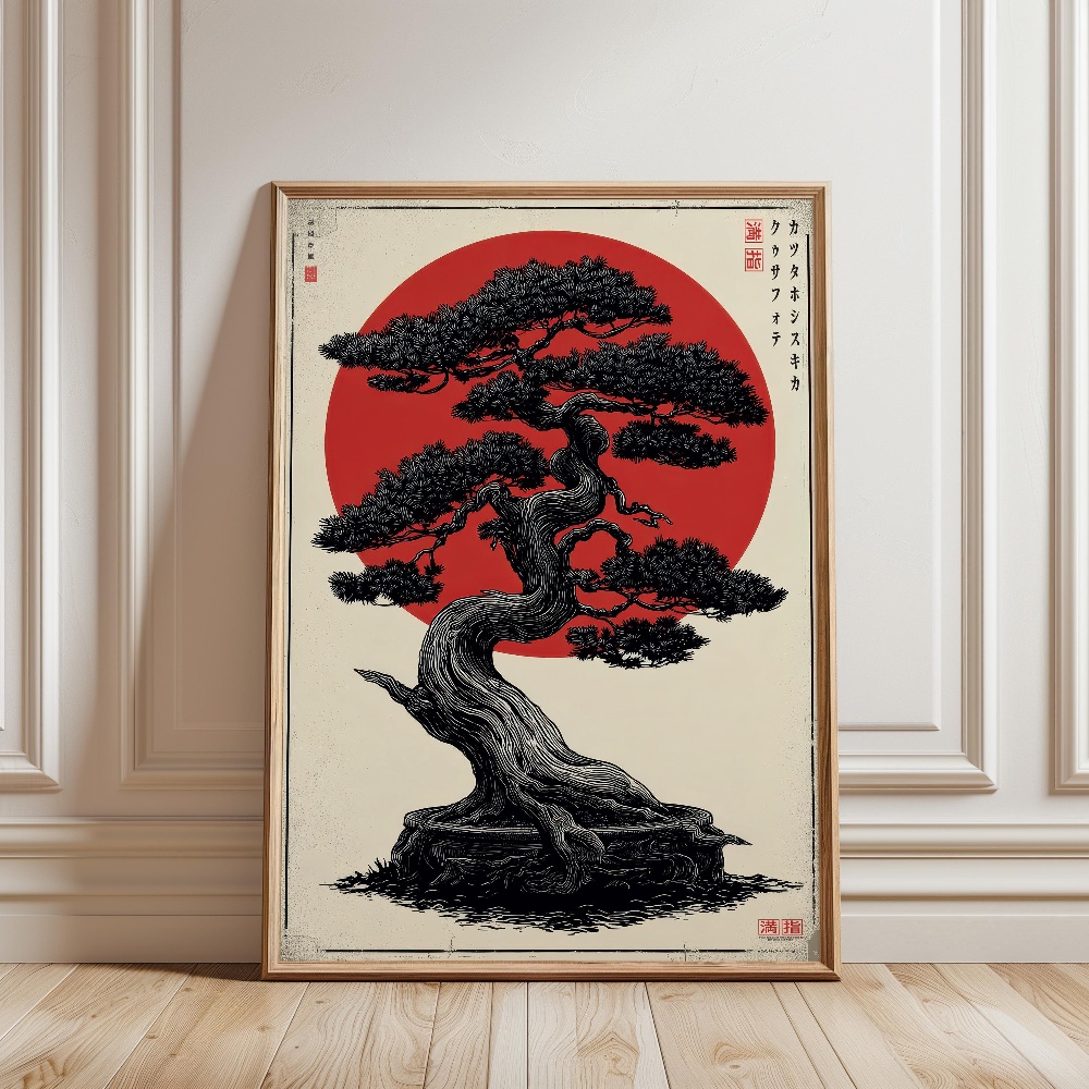 Póster de paisaje japonés del  - Japanese Zen Lifestyle reseña y precio