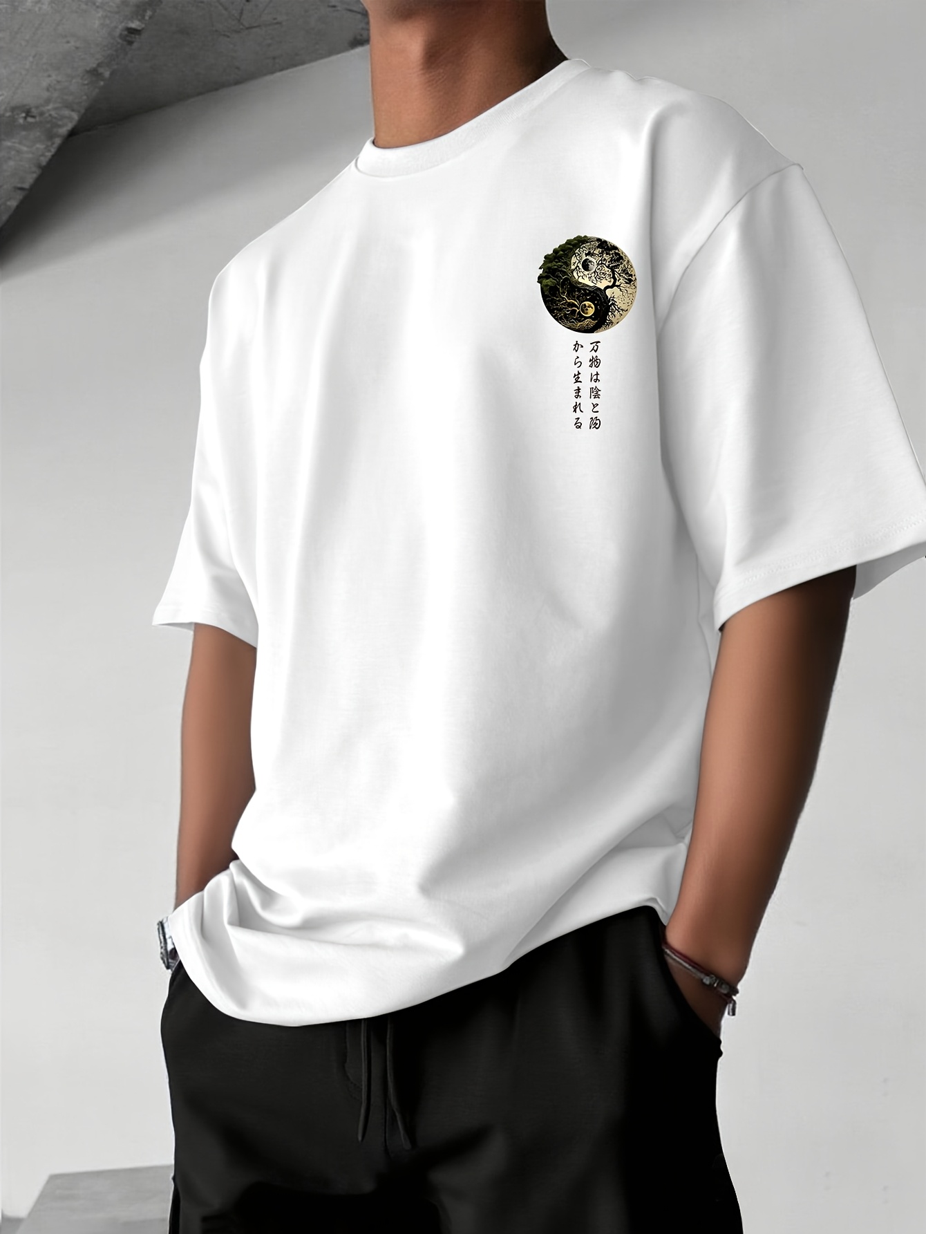 Camiseta con gráfico de caligr - Japanese Daily Lifestyle reseña y precio