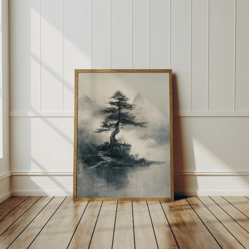 Póster artístico de paisaje Ze - Japanese Zen Lifestyle reseña y precio