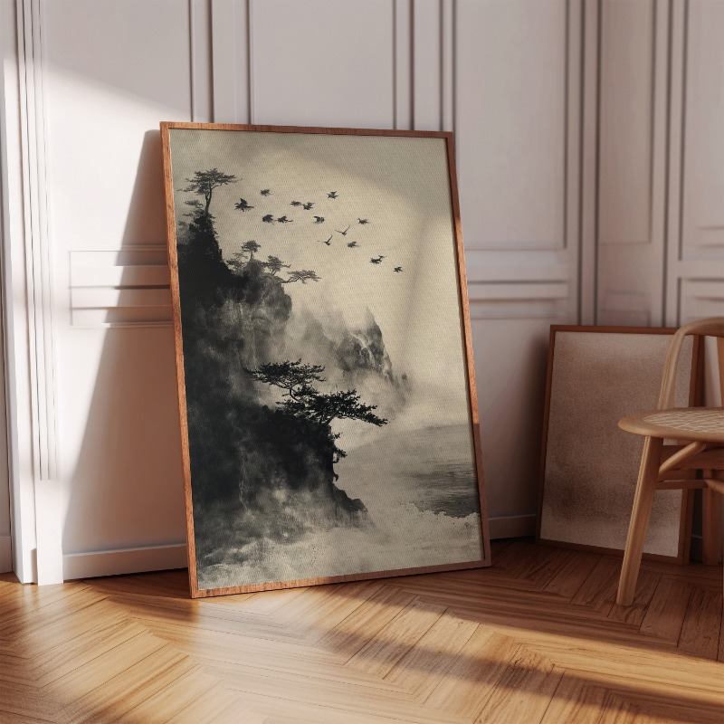 Póster artístico de paisaje Ze - Japanese Zen Lifestyle reseña y precio